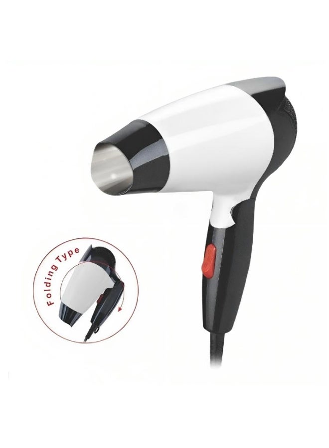 Denix  Professional Hair Dryer - Black and White, Model M/DX1345 - Image 1
